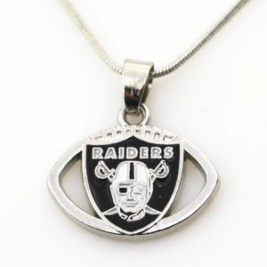 Oakland Raiders‎ Pendant Snake Chain Necklace